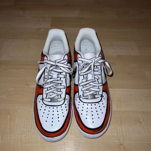 Custom Painted Nike Air Force One's Size 7.5 M (9W)